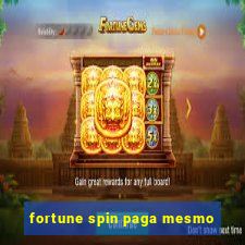 fortune spin paga mesmo